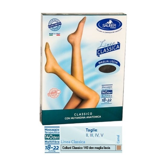 Sauber Classic Pantimedia Lisa 140den Camel Talla 3 1ud