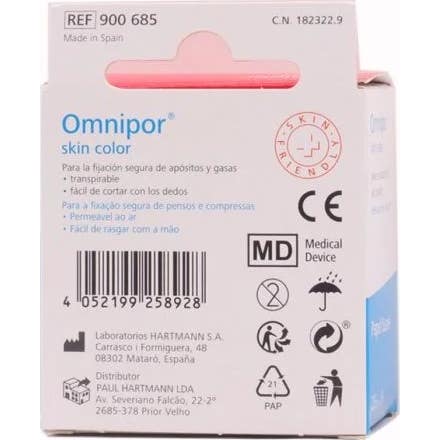 Hartmann Omnipor Hipoalergénico Skin Color 2,5cmx5m