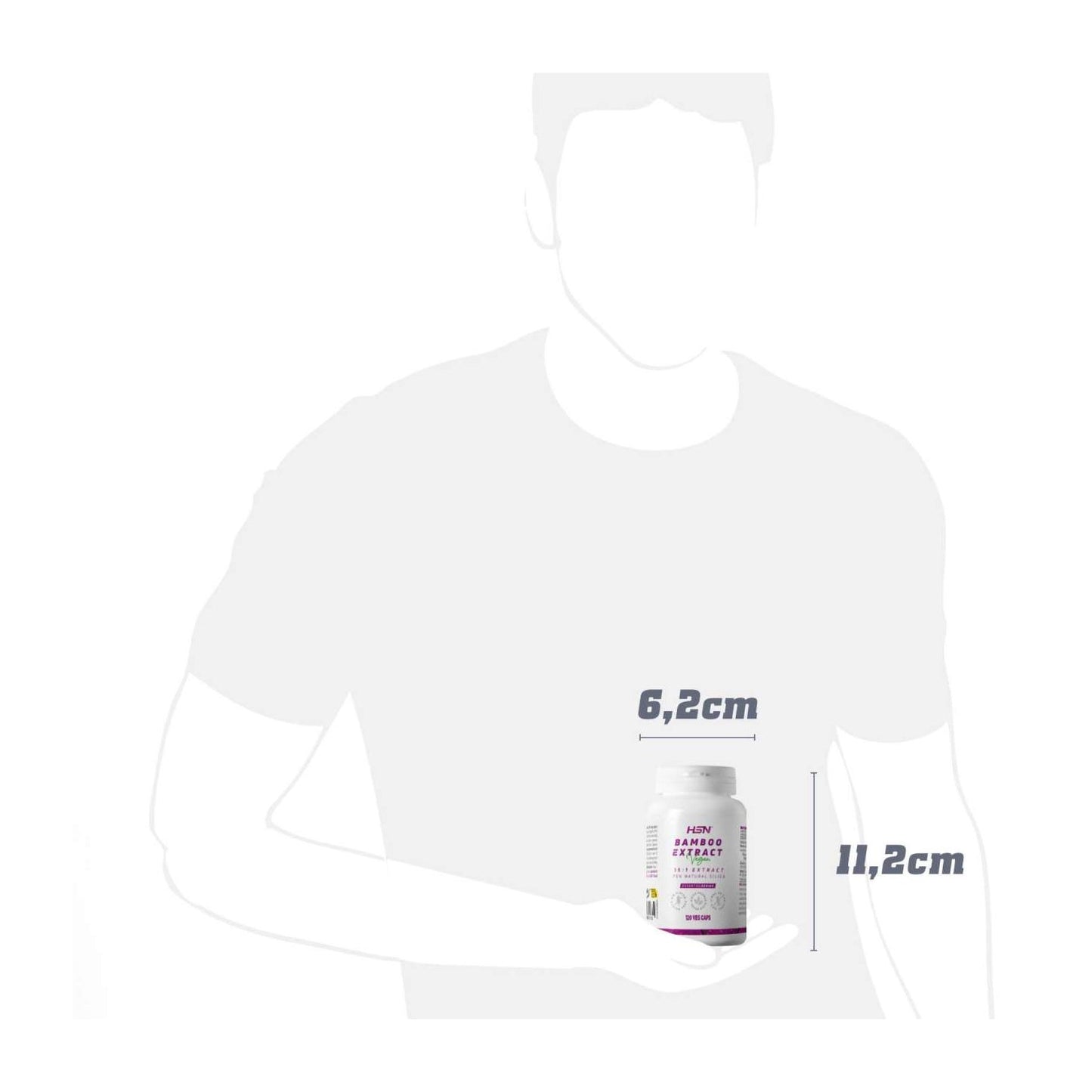 HSN Extracto de Bambú 15:1 350mg 120caps