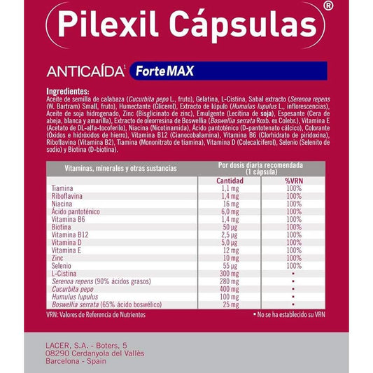 Pilexil Forte Max Anticaída 2x60caps