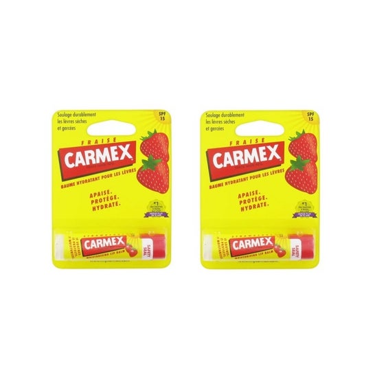 Carmex Stick Lèvres Spf15 Fraise 2 X4,25 g