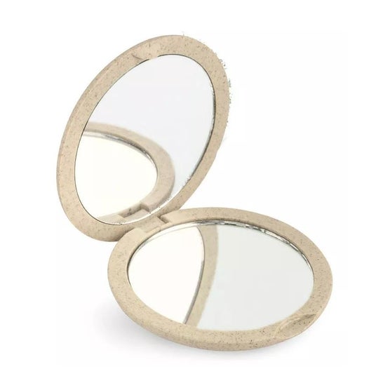 Beter Espejo Natural Fiber Double Plegable Beige 1 ud