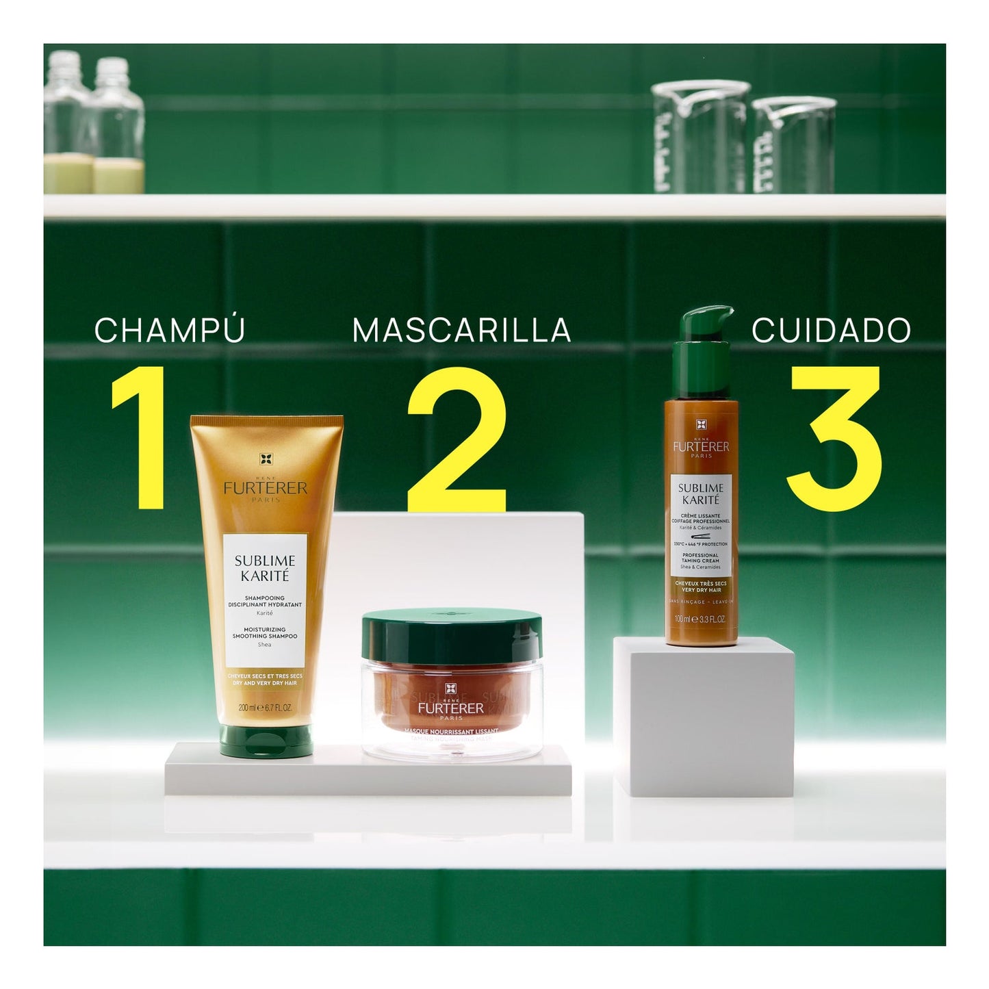 René Furterer Sublime Karité Crema de Peinado Profesional Alisadora 100ml
