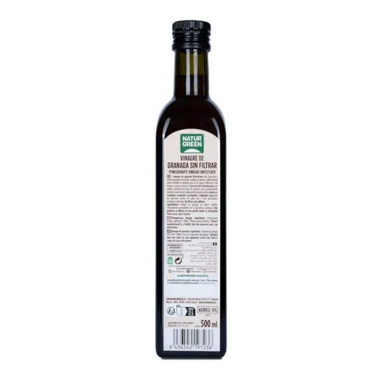 NaturGreen Vinagre de Granada sin Filtrar Bio 500ml