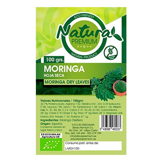 El Oro de Los Andes Moringa en Hoja Endulzado 100 g