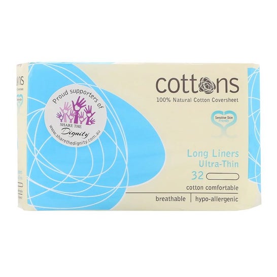 Cottons extra largo salvaslip 32uds