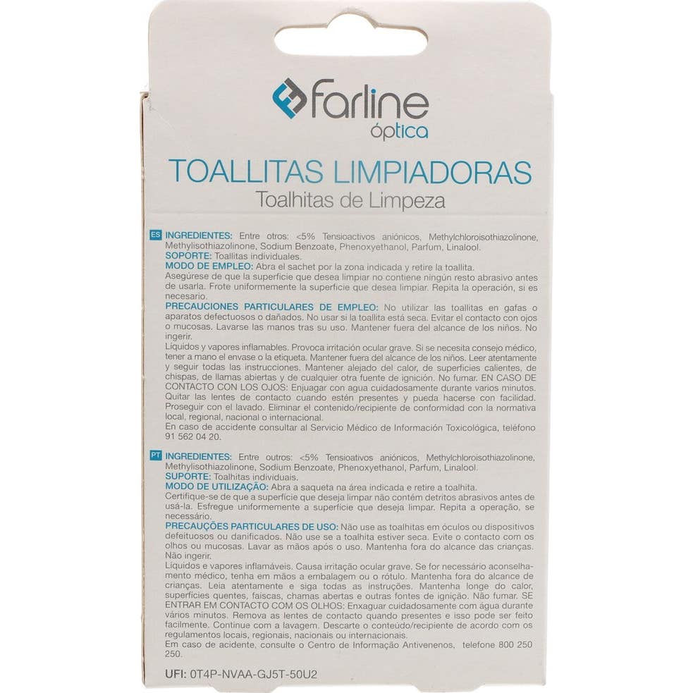 Farline Toallitas Limpiagafas 24 uds