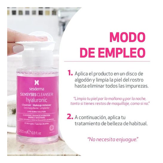 Sesderma Sensyses Cleanser Hyaluronic Desmaquillante Limpiador 200ml