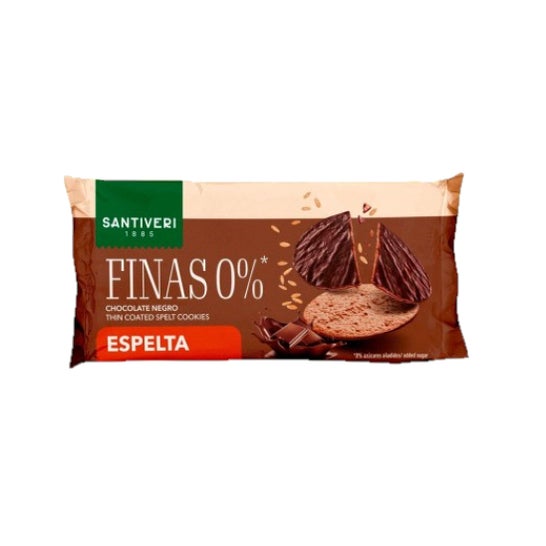 Santiveri Galletas Finas 0% Espelta Chocolate Negro 90 g
