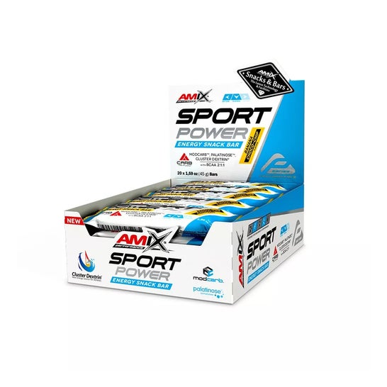 Amix Performance Sport Power Energy Snack Bar Banana Choco-Chip 20 X45 g