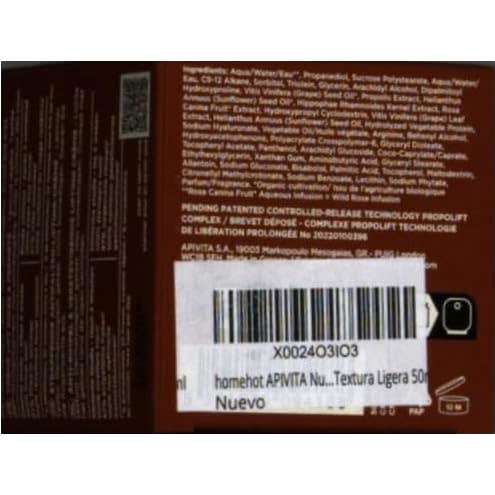 Apivita Beevine Elixir Crema Lift Arrugas Firmeza Ligera 50ml