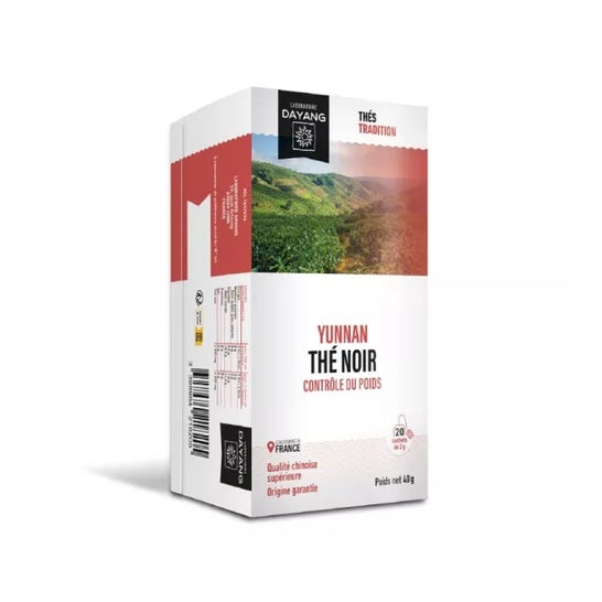 Dayang Th Black Original Yunnan caja de 20 bolsas de 2g