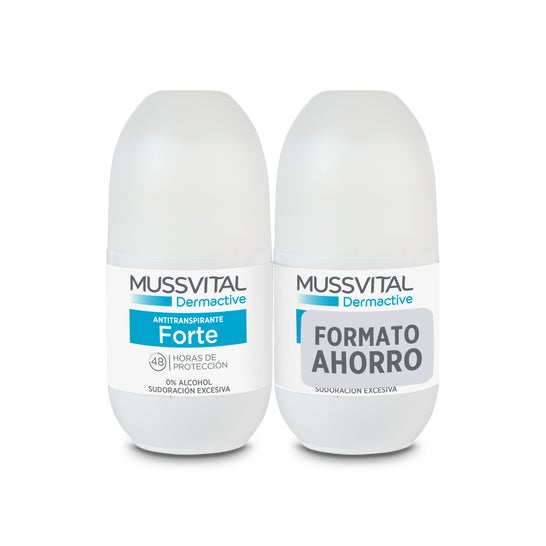 Mussvital Dermactive Antitranspirante Forte 2x75ml