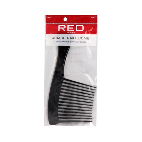 Red By Kiss Jumbo Rake Comb Black 1 ud