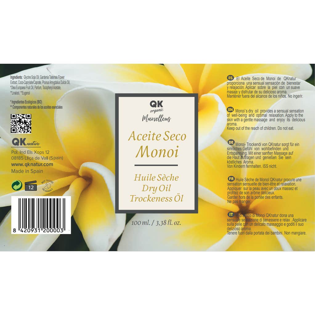 Qknatur Aceite Seco Monoi 100ml