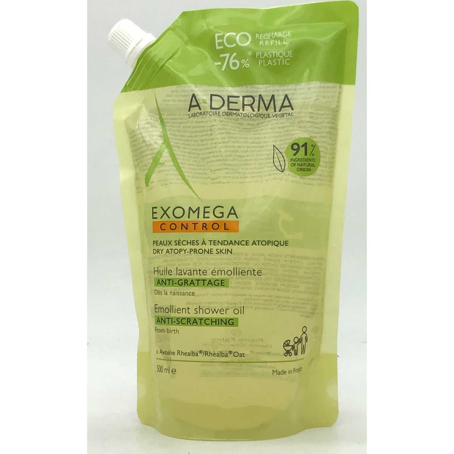 A-Derma Exomega Control Eco Recarga Aceite de Ducha 500ml