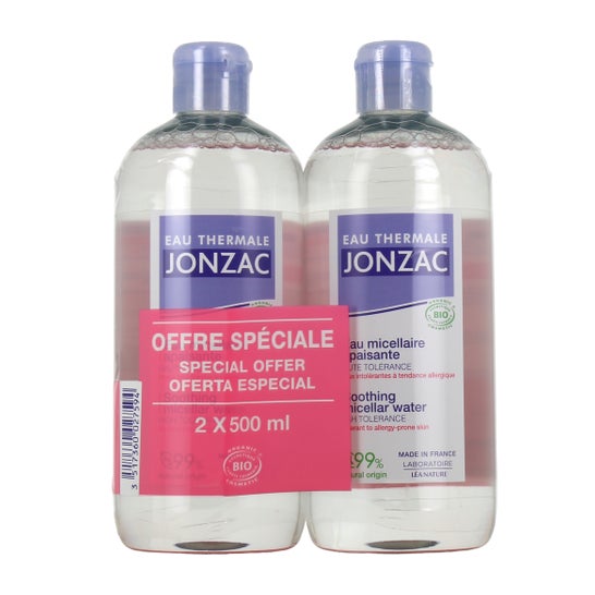 Jonzac Reactive Control Agua Micelar Calmante Bio 2x500ml