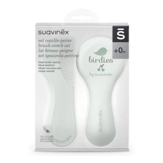 Suavinex Pack Cepillo + Peine Infantil Azul
