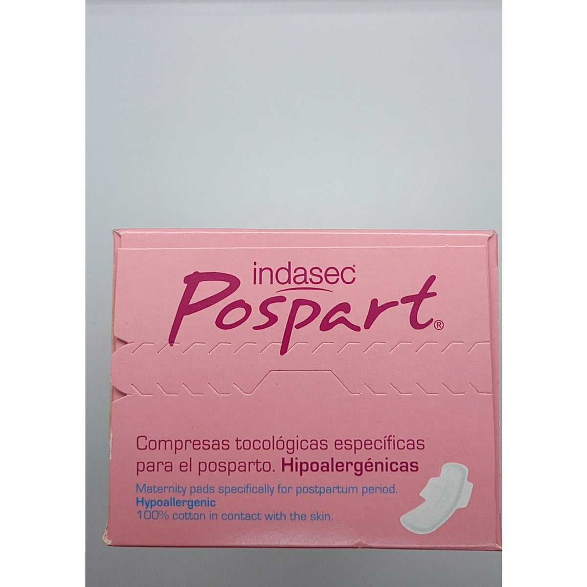 Indasec Pospart Compresas Tocológicas Normal con Alas 14uds