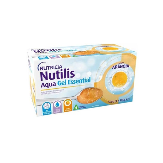 Nutilis Pack Aqua Essential Agua Gelificada Naranja 4x125g