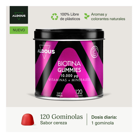Aldous Biotina 10000mcg 120 gummies