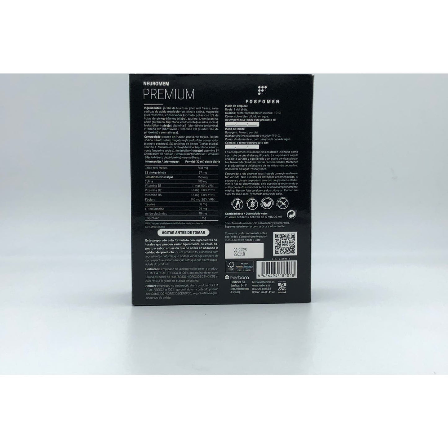 Fosfomen Neuromem Premium 20x10ml