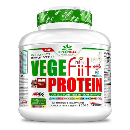 Amix GreenDay Vegefiit Protein Cacahuete Chocolate Caramelo 2kg