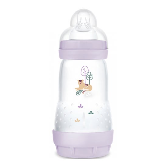 Mam Easy Start Nature Biberón Tetina Flujo 2 Lila 260ml 1ud