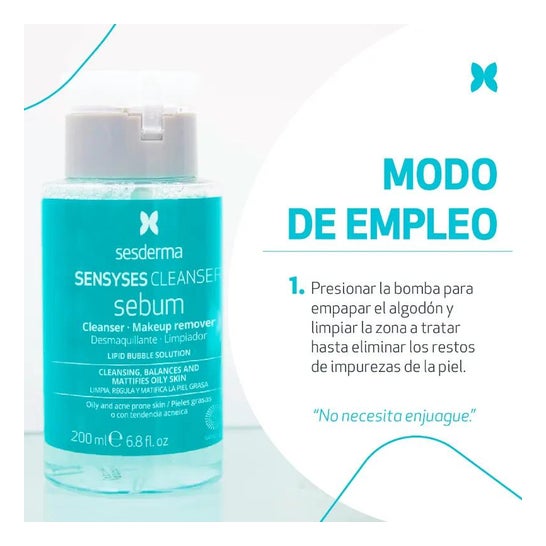 Sesderma Sensyses Cleanser Sebum Desmaquillante Limpiador 200ml