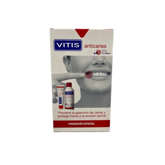 Vitis Anticaries Pack Dentífrico + Colutorio