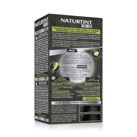 Naturtint Men Gel Coloracion Permanente 4N Castaño Natural 170ml