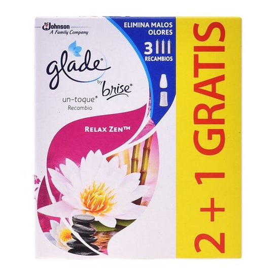 Glade Toque Ambientador Recambio Relax Zen 3uds