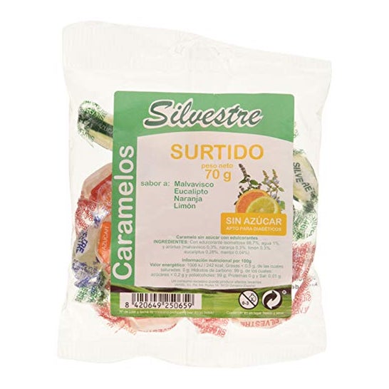 Jahisil Caramelo Surtido S/azu 70 g Silvestre