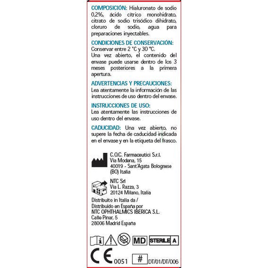 Puro New Solución Oftálmica 0,2% Hialuronato Sódico 10ml