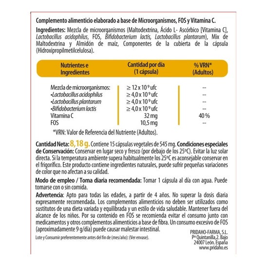 H4U Probiótico 15vcaps