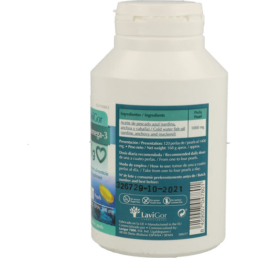 Lavigor Omega 3 Perlas De Aceite De Pescado 1 G 120 Caps