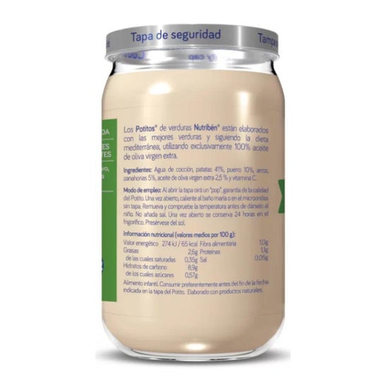 Nutriben Crema De Patata Puerro Y Zanahoria Potito 235 G