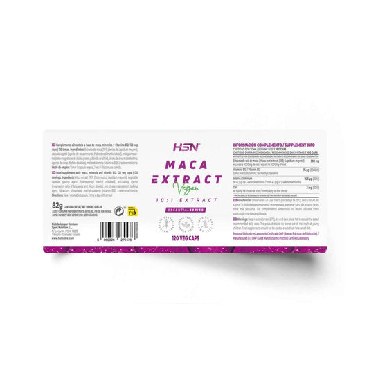HSN Extracto de Maca Andina 10:1 500mg 120vcaps