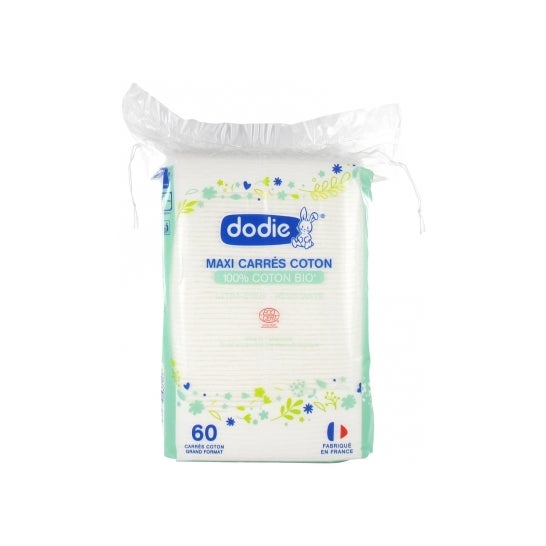 Dodie Maxi Cuadros de Algodón Orgánico 60uds