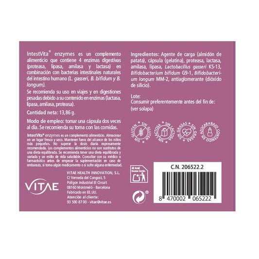 Vitae IntestVita Enzymes 30caps