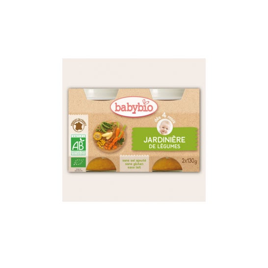 Babybio Huerta Orgánica en 4 meses 2x130g
