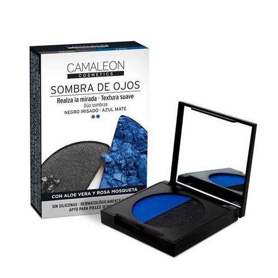 Camaleon Sombras de Ojos Azul y Negro 2 x 2.3g