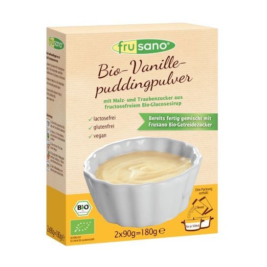 Frusano Pudin Organico en Polvo de Vainilla 180 g