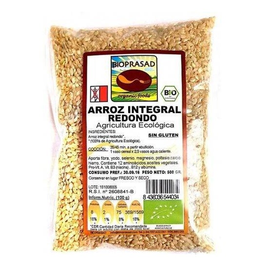 Bioprasad Arroz Integal Redondo Bio Sin gluten 1 Kg