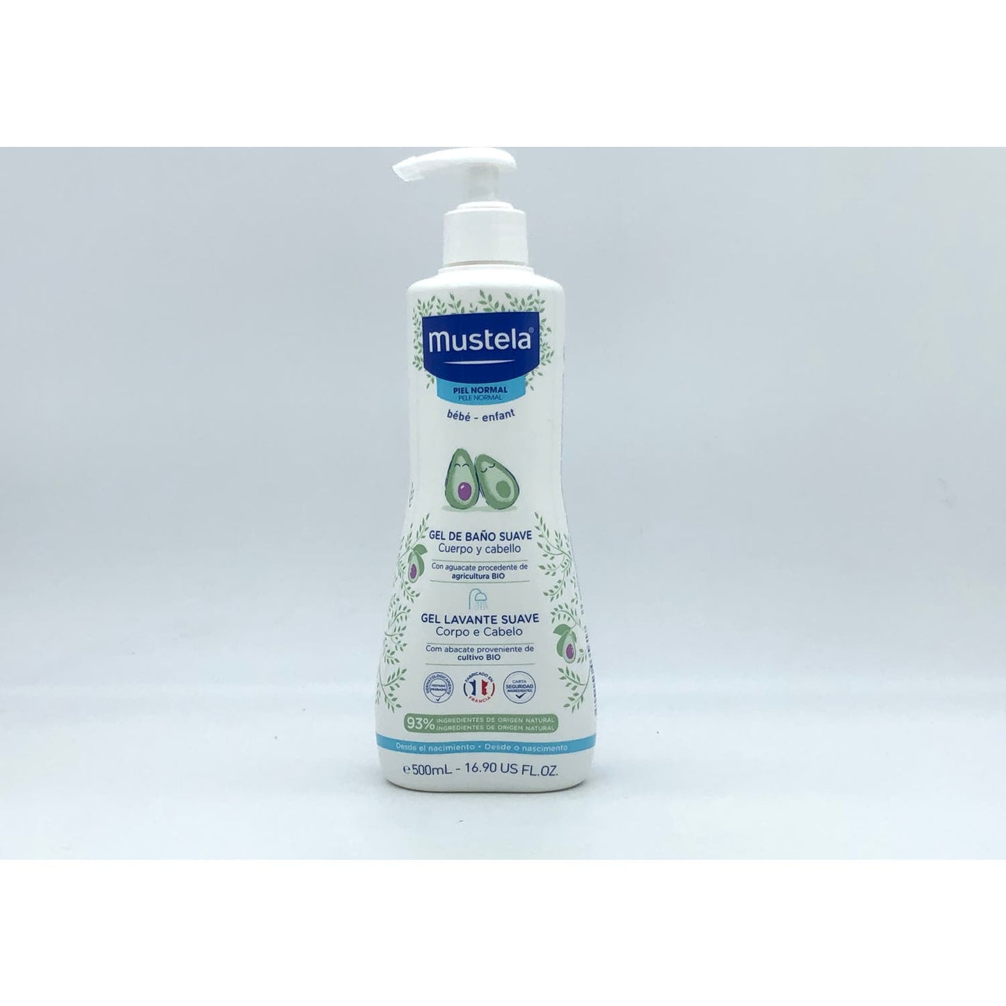 Mustela Gel De Baño Suave Con Aguacate Bio 500ml