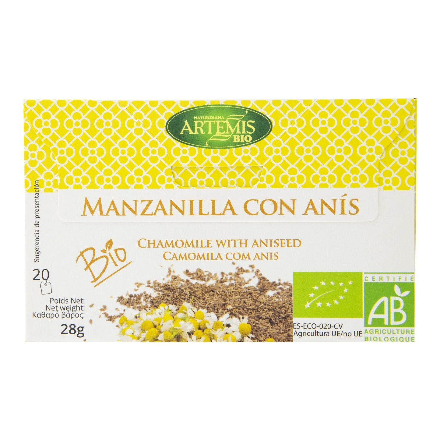 Artemis Manzanilla Con Anís 20 Filtros