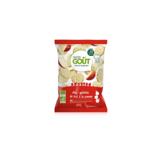 Buen Arroz Orgánico Mini-Galetas de Manzana Ds 10 Meses 40g