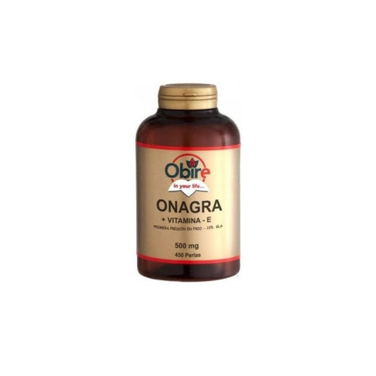 Óleo de Prímula de Noite de Obire + Vit E 500mg 450 Pérolas