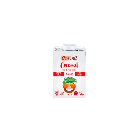 Ecomil Leche de Coco Sin Azúcares Bio 500 ml
