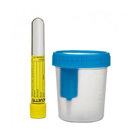 Aposan Envase Recogida Orina Sistema Vacio Con Tubo 100ml